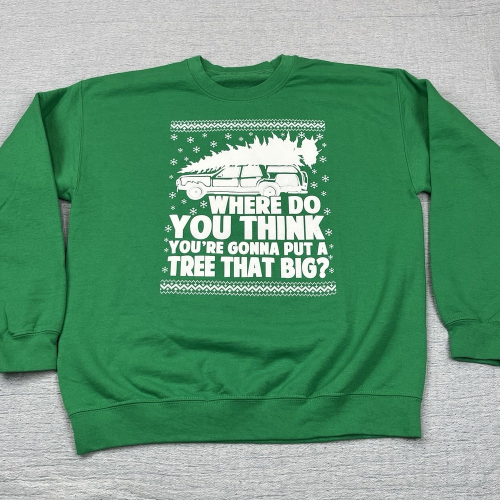 Griswold Christmas Vacation Funny Xmas‎ Green Crewneck Sweatshirt